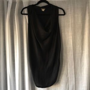 Helmut Lang Black Draped Top